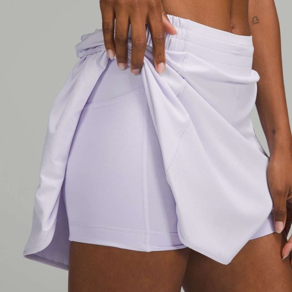 Lululemon Hotty Hot High-Rise Skirt LONG Pastel Blue Size 8 - Picture 2 of 8